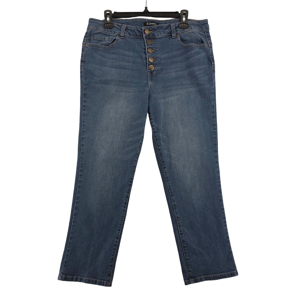 D Jeans Straight Leg Crop Jeans Size 14